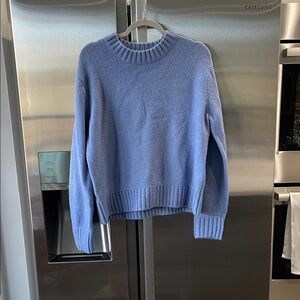 Ann Taylor Soft Periwinkle Crew Neck Sweater